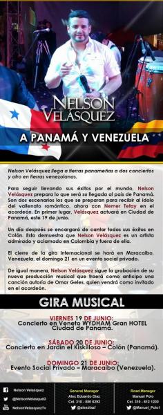 Nelson Velásquez a Panamá y Venezuela