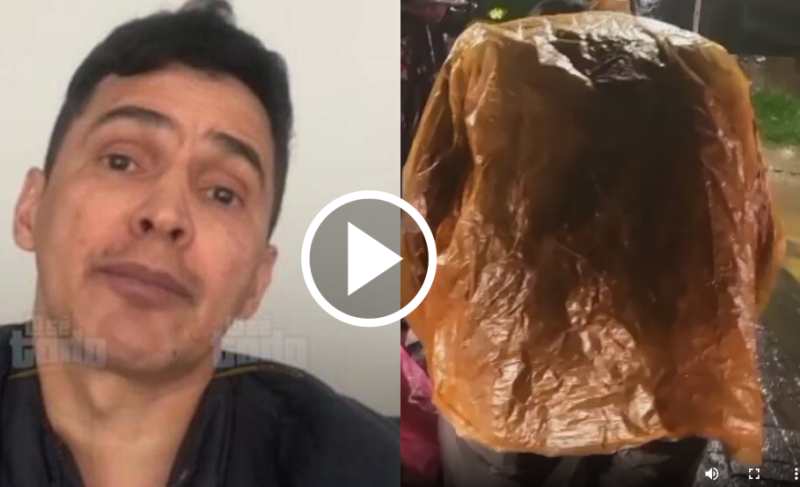 Jorge Celedón Se Tuvo Que Envolver En Bolsas De Basura