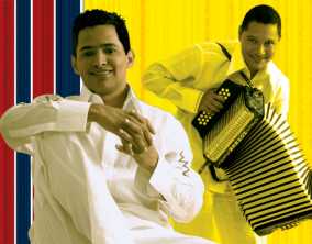 Jorge y Jimmy en el concierto vallenato de Caracas