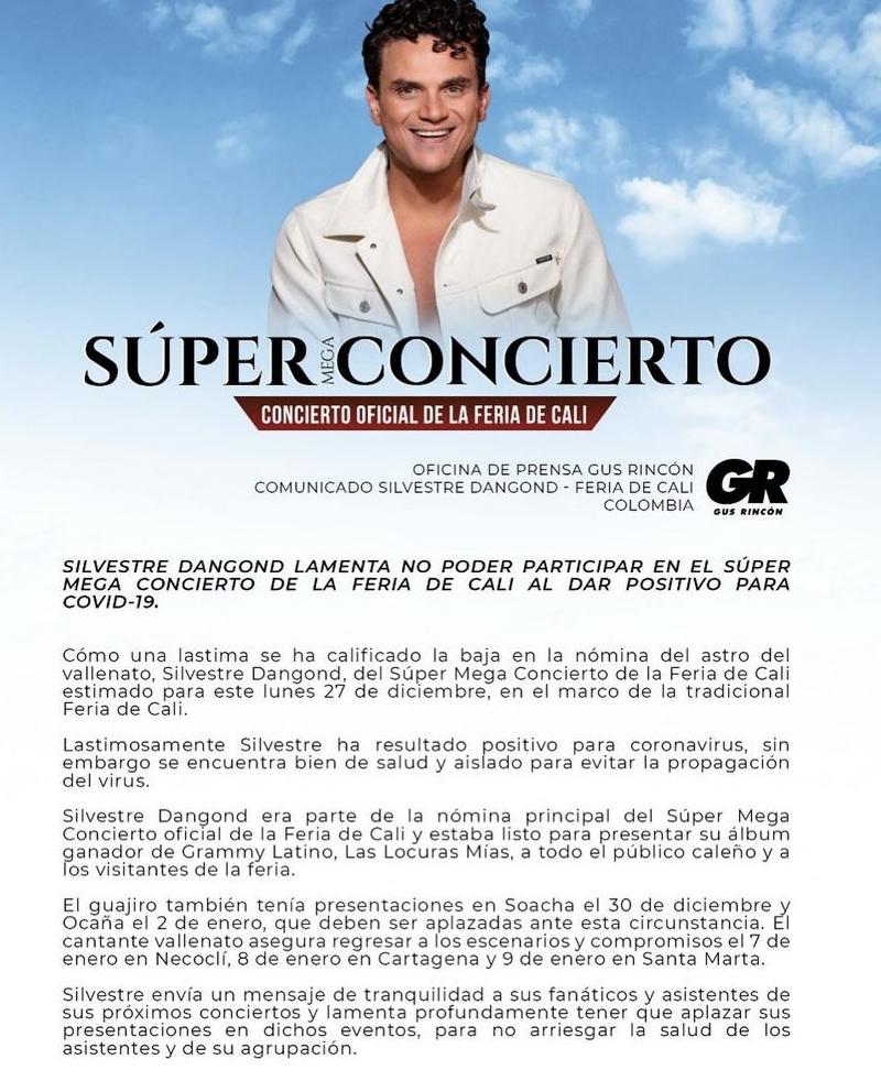 Silvestre Dangond Da Positivo Para Covid