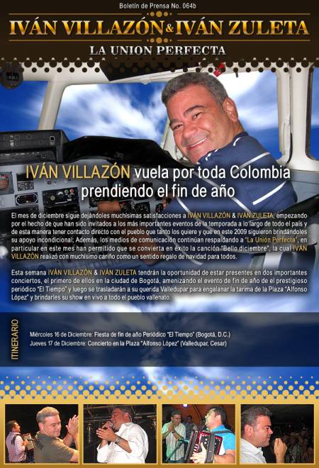 Ivan Villazon Vuela por Toda Colombia