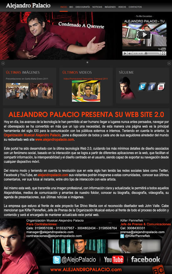 Alejandro Palacio presenta su WEB 2.0