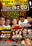 Tres Grandes Del Vallenato Juntos por Primera Vez en el Poliedro de Caracas, Venezuela