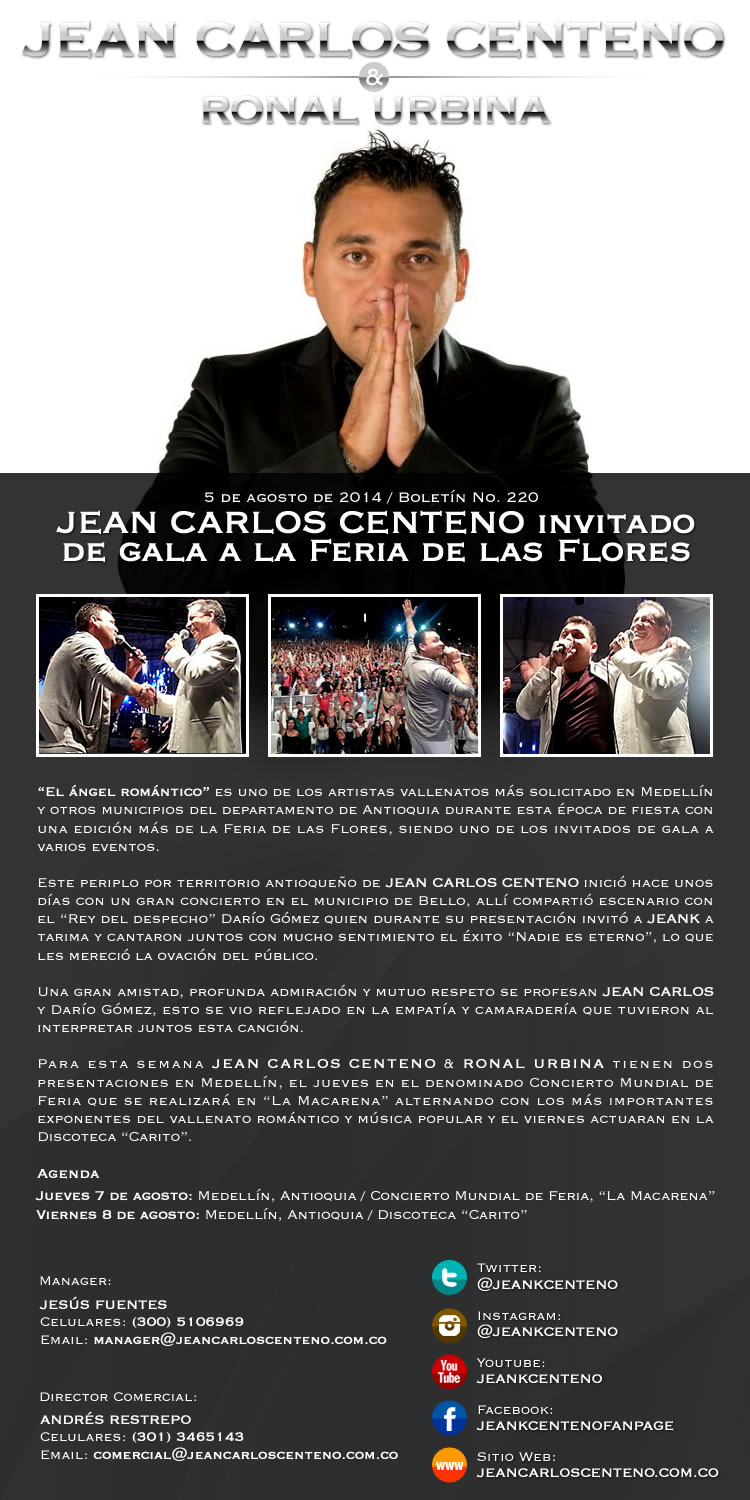 JEAN CARLOS invitado de gala