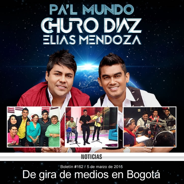 Churo Diaz & Elias Mendoza de gira de medios en Bogotá
