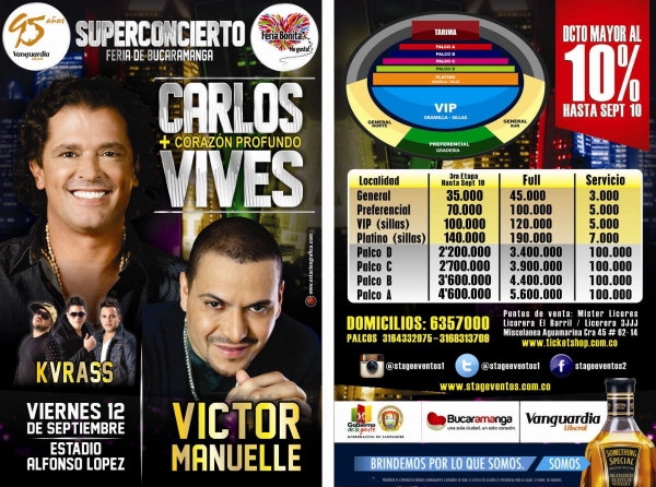 Carlos Vives y su + Corazon profundo en el superconcierto del ano