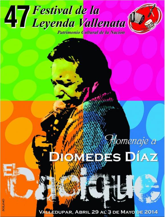 Cuadro de honor del 47 festival de la leyenda vallenata en homenaje a Diomedes Díaz