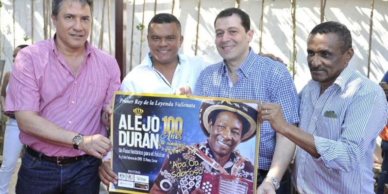 Con honores se conmemorarán los 100 años del natalicio de Alejo Durán