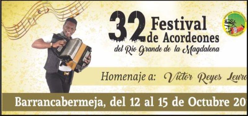 El 15 de agosto inscripciones para el 32º Festival de Acordeones del Río Grande de la Magdalena