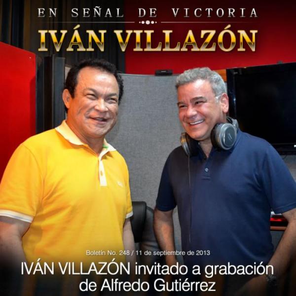 IVÁN VILLAZÓN invitado a grabación de Alfredo Gutiérrez