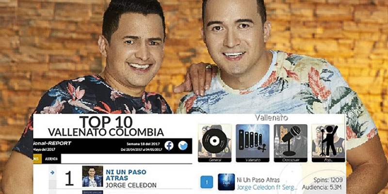 Ni un paso atrás - la canción número uno en Colombia