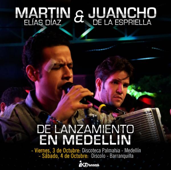Martín y Juancho lanzamiento en Medellín