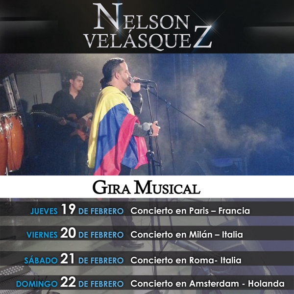Nelson Velasquez representante del vallenato en Europa