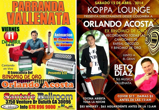 Orlando Acosta en gira por varias ciudades de EEUU