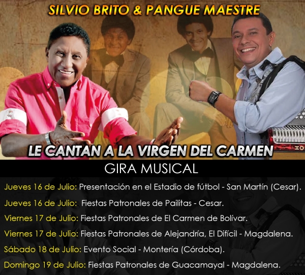 Silvio Brito & Pangue Maestre Le cantan a la Virgen del Carmen