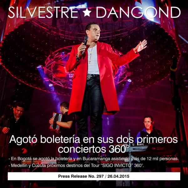 SILVESTRE DANGOND agotó boletería