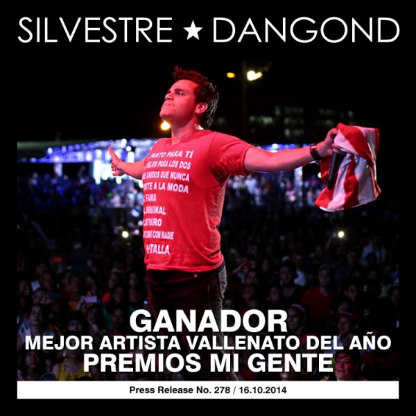 Silvestre Ganador Premios Mi Gente
