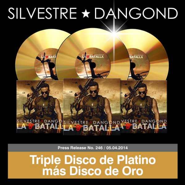 Triple Disco de Platino más Disco de Oro