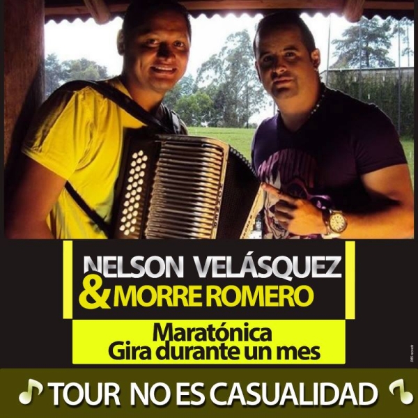 Nelson Velasquez & Morre Romero en maratonica gira durante un mes