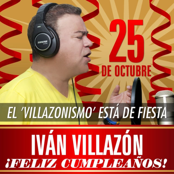 Feliz cumpleaños IVAN VILLAZON