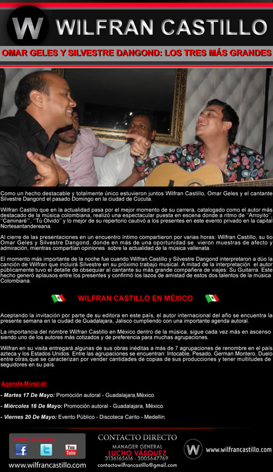 Wilfran, Omar y Silvestre: los tres más grandes