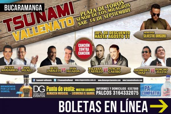 Tras exitoso cierre de preventa, el Tsunami Vallenato anuncia última temporada de descuento en boletería